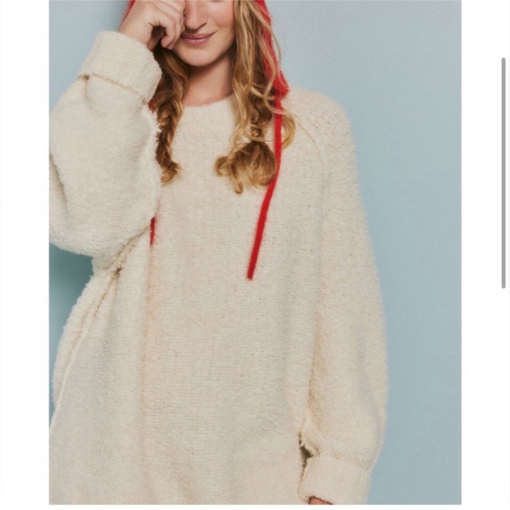 Free People Teddy Sweater Tunic. NWOT sugar swirl - Picture 4 of 6